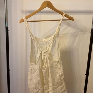 Cream Sleeveless Top
